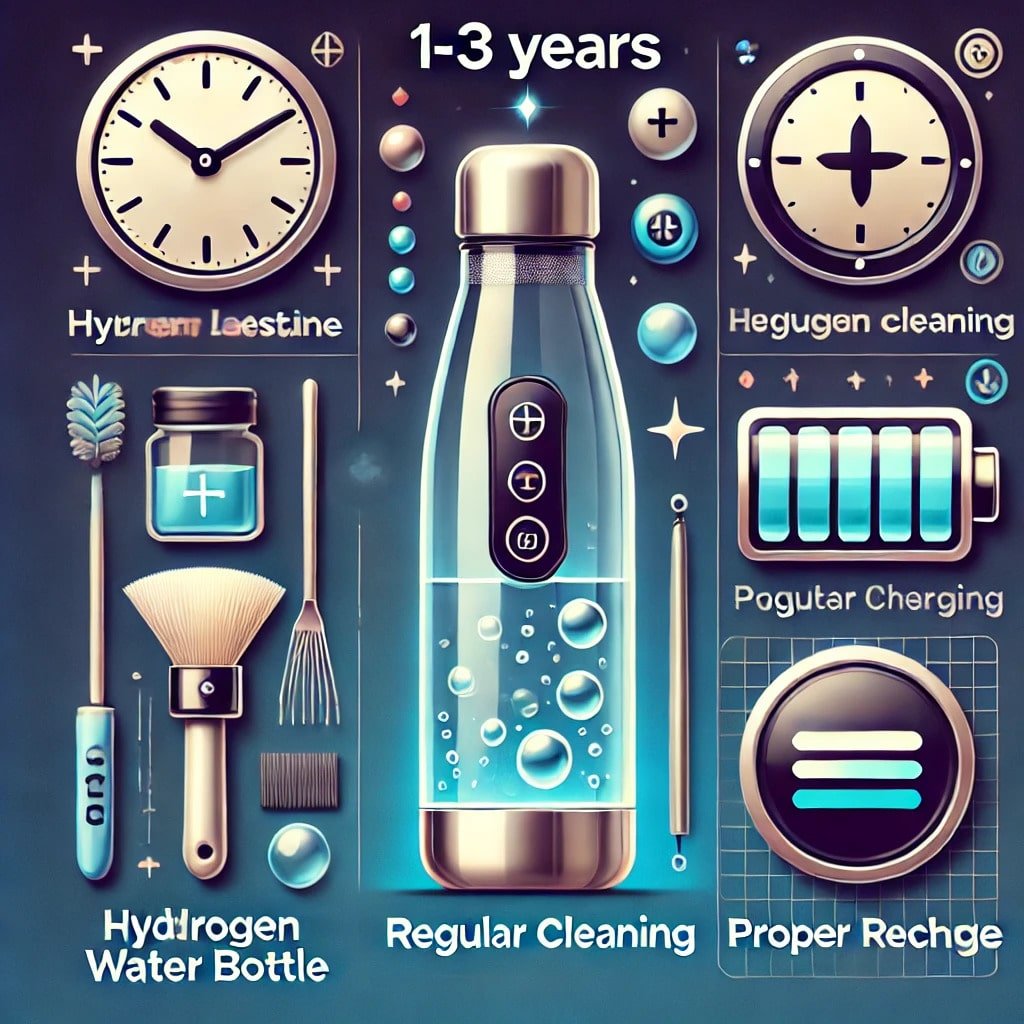 what is the lifespan of a hydrogen water bottle