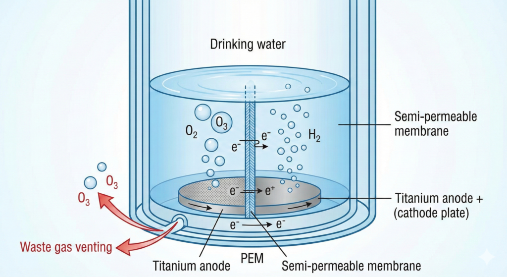 What Is a Hydrogen Water Bottle? A Complete Beginner’s Guide 3 The Science: Electrolysis and SPE/PEM Technology Explained