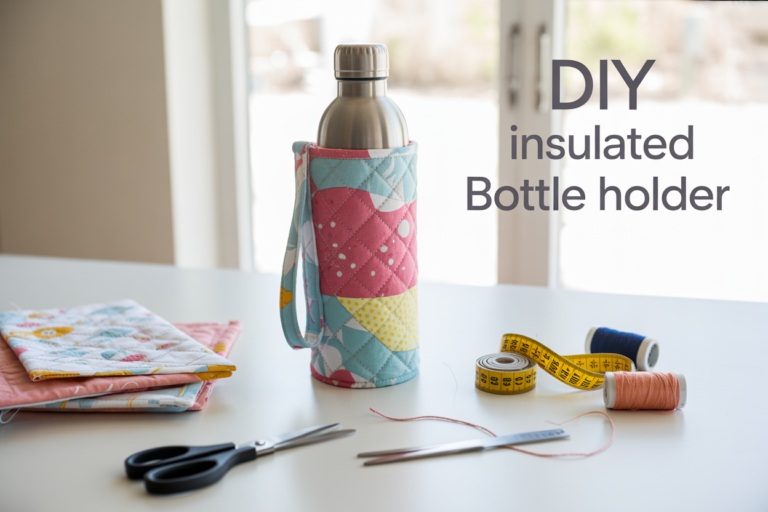 how to make an insulated water bottle holder