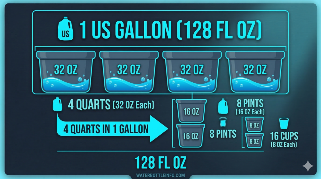 How Many Ounces in a Gallon? [Hydration Converter Tool]